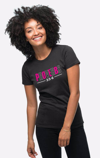 Women's Relaxed Proverbs 3:5-6 T-Shirt