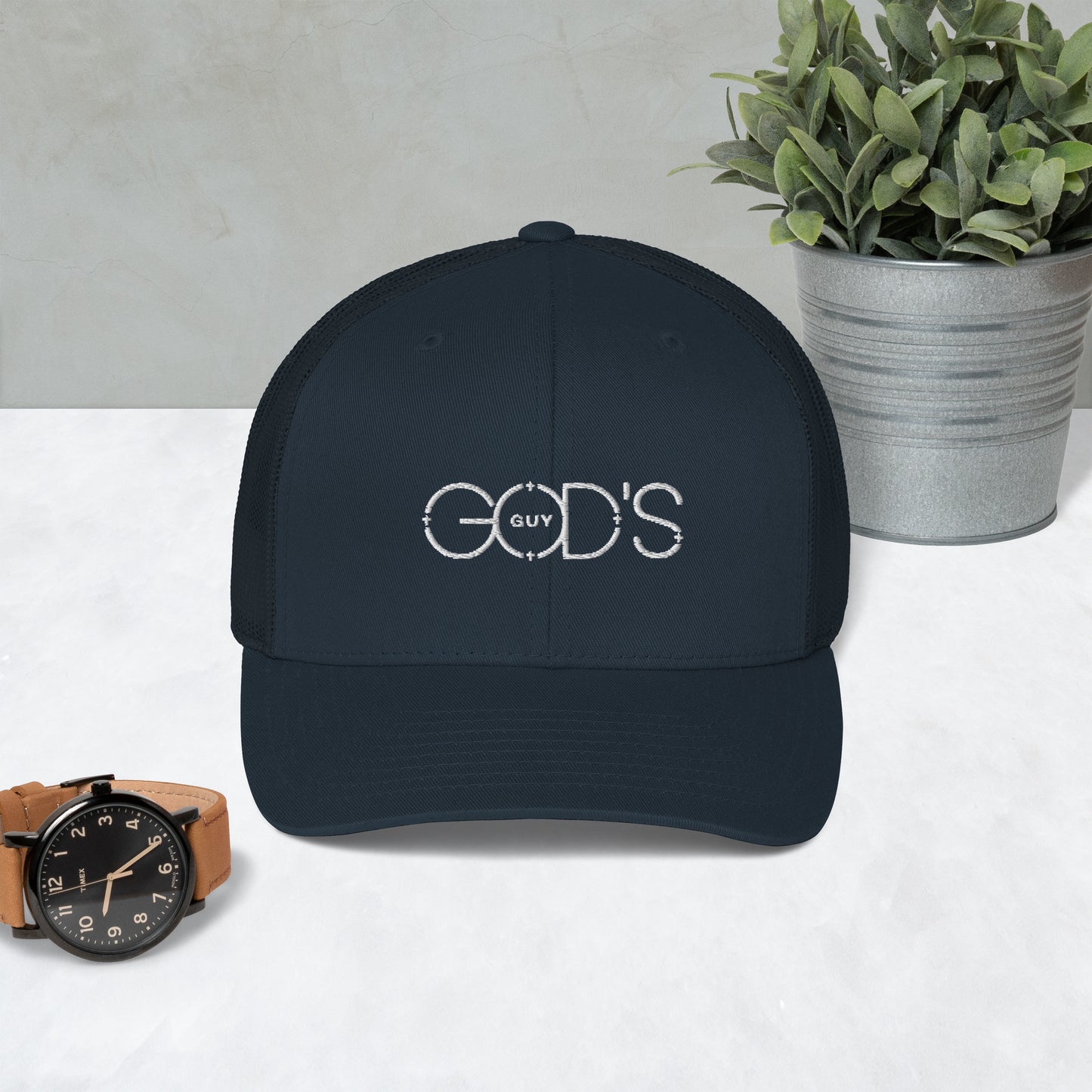 GOD'S GUY Trucker Cap (Embriodered logo)