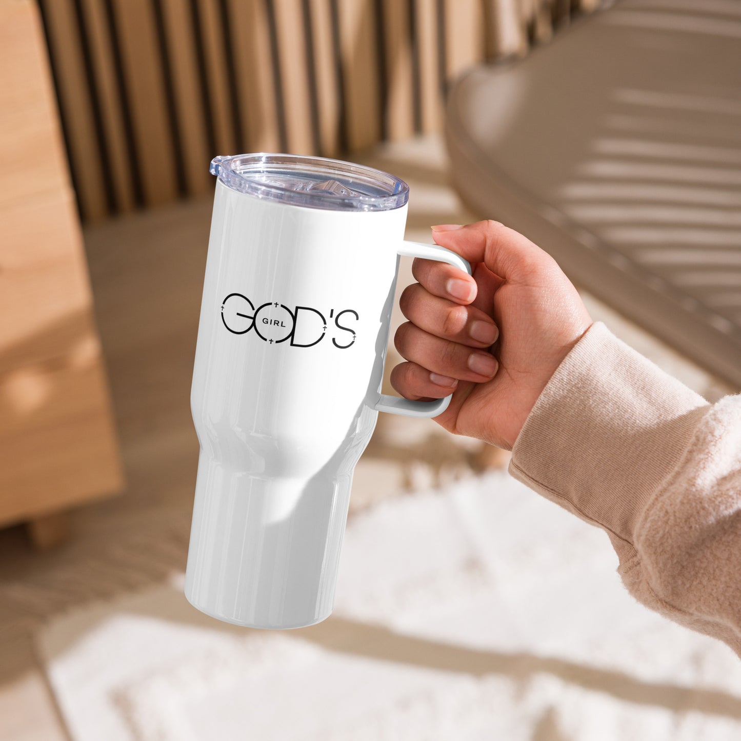 GOD'S GIRL Travel mug with a handle